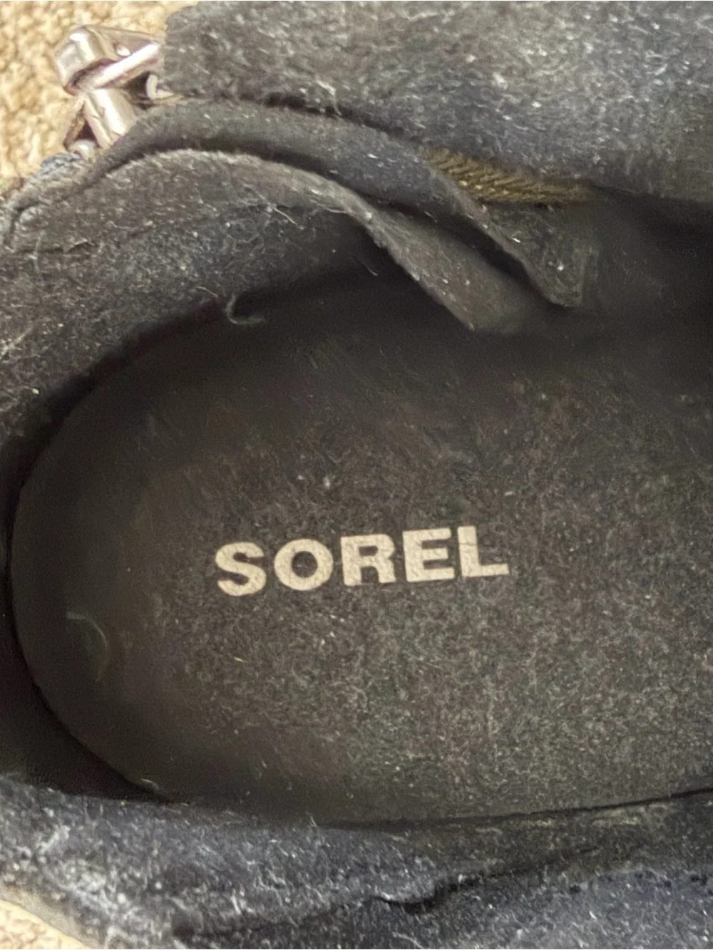 SOREL Joan of Arctic Wedge II Zip Black Leather Boots Women’s 7 Waterproof